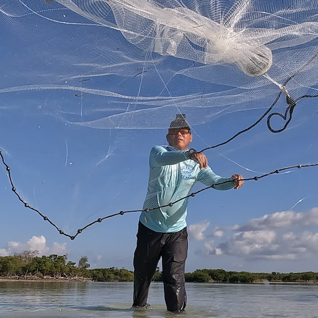 1/4" Mesh 6' Radius Cast Net