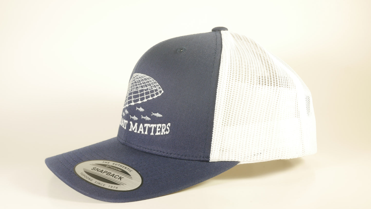 (3 Color Options) LIVE BAIT MATTERS Sport-Tek ® Yupoong ® Retro Trucker Cap (STC39) - 7 Snap Back (FREE DELIVERY)