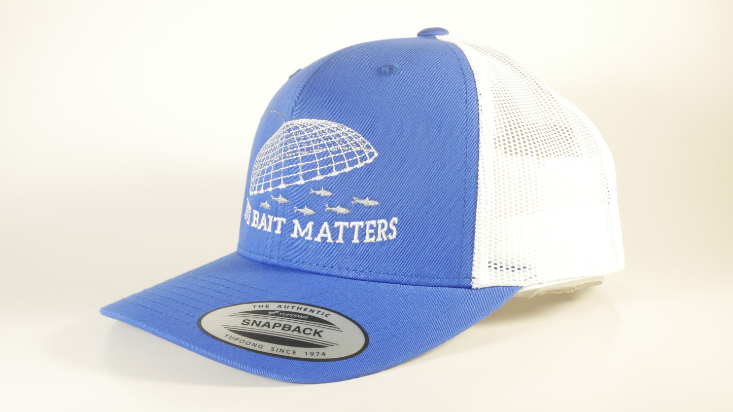 (3 Color Options) LIVE BAIT MATTERS Sport-Tek ® Yupoong ® Retro Trucker Cap (STC39) - 7 Snap Back (FREE DELIVERY)