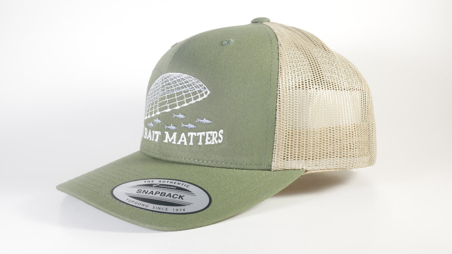 (3 Color Options) LIVE BAIT MATTERS Sport-Tek ® Yupoong ® Retro Trucker Cap (STC39) - 7 Snap Back (FREE DELIVERY)