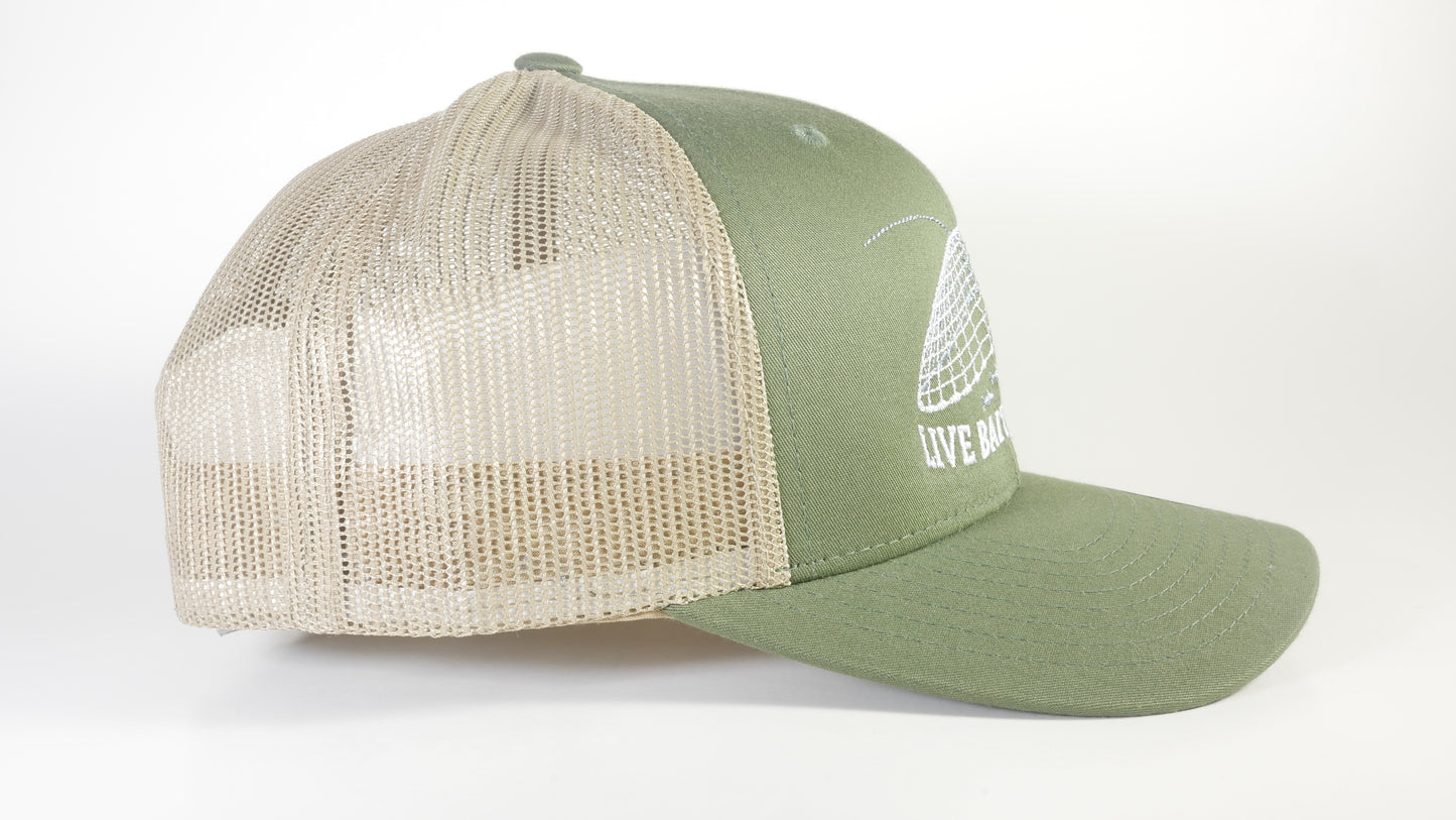 (3 Color Options) LIVE BAIT MATTERS Sport-Tek ® Yupoong ® Retro Trucker Cap (STC39) - 7 Snap Back (FREE DELIVERY)